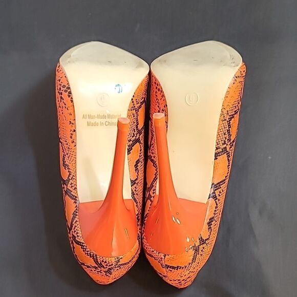 DAILY SEXY POINTE TOE THIN HIGH HEELED SNAKE PRINT SLIP-ON LADY PUMP STILETTOS - Picture 10 of 14